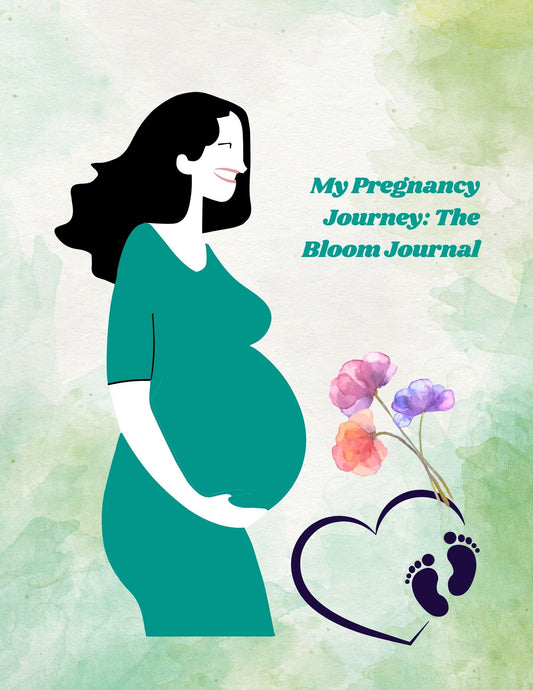 Printable Pregnancy Journal Cover – Digital Download for Moms-to-Be

